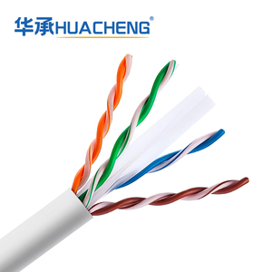 23AWG 4 Twisted Pairs CMR U/UTP 550MHz Solid Copper Cat6 indoor Ethernet Bulk Cable