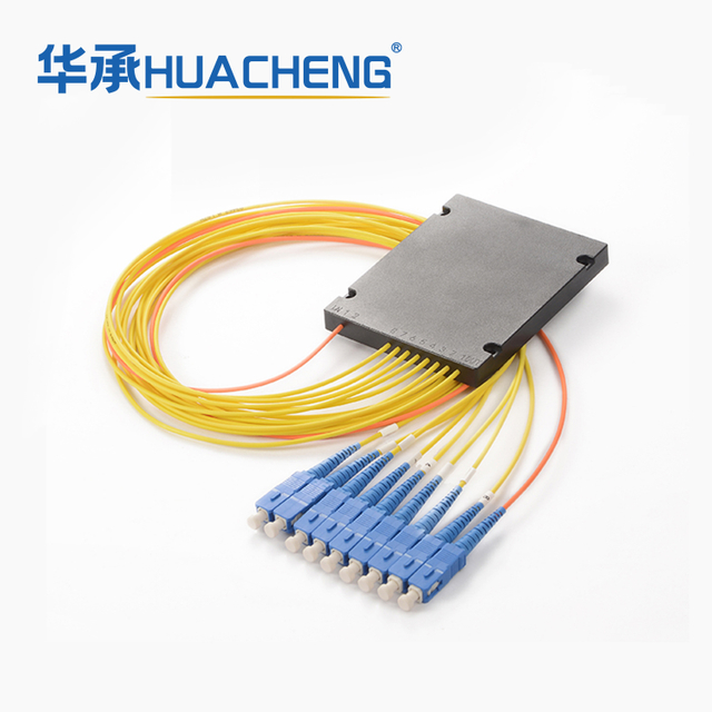 LSZH 1X2 2.0mm SC/APC Box Type Single Mode Simplex Fiber Optic Pigtail PLC ABS Fiber Splitter