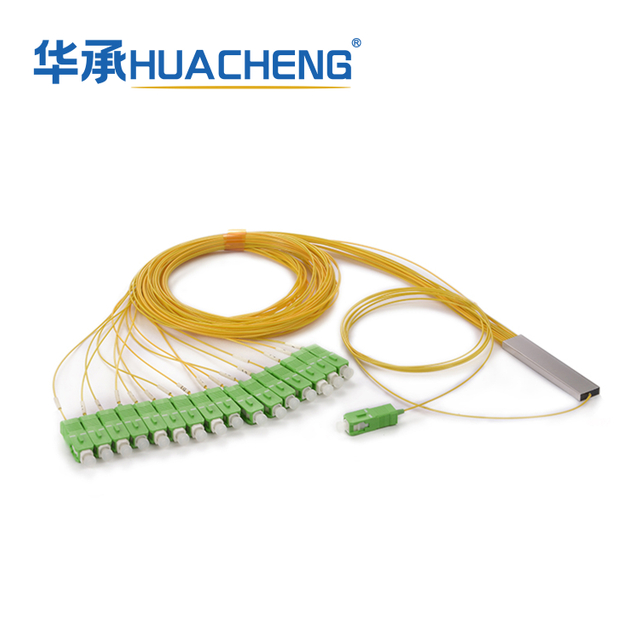 LSZH 1X2 2.0mm SC/APC Box Type Single Mode Simplex Fiber Optic Pigtail PLC ABS Fiber Splitter