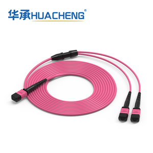 HUACHENG MPO-MPO 1-to-2, 1-to-4, Single Mode Multimode Breakout Patch Cords