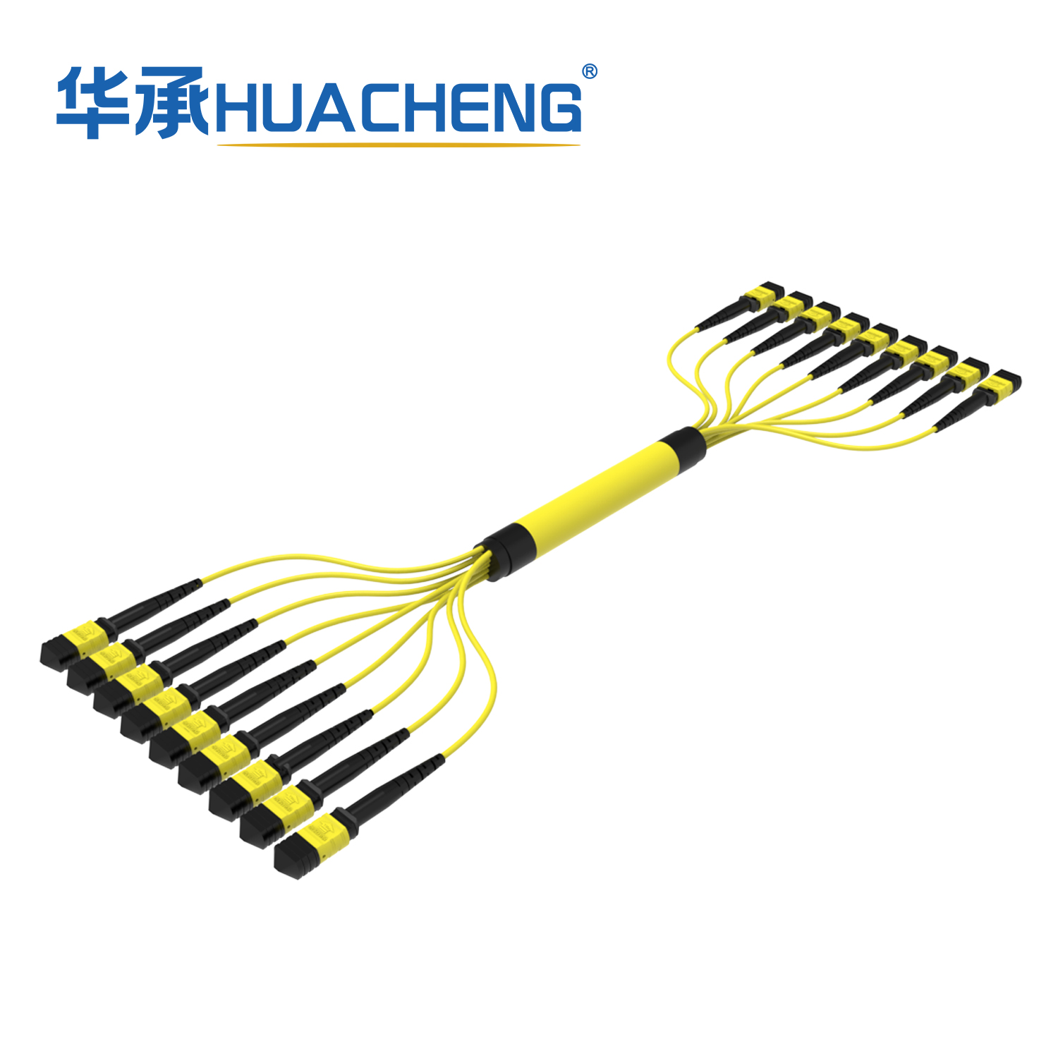 HUACHENG MPO/MTP 8/12/24/48/96 cores Pre-Terminated Trunk Cable for FTTH Data Center
