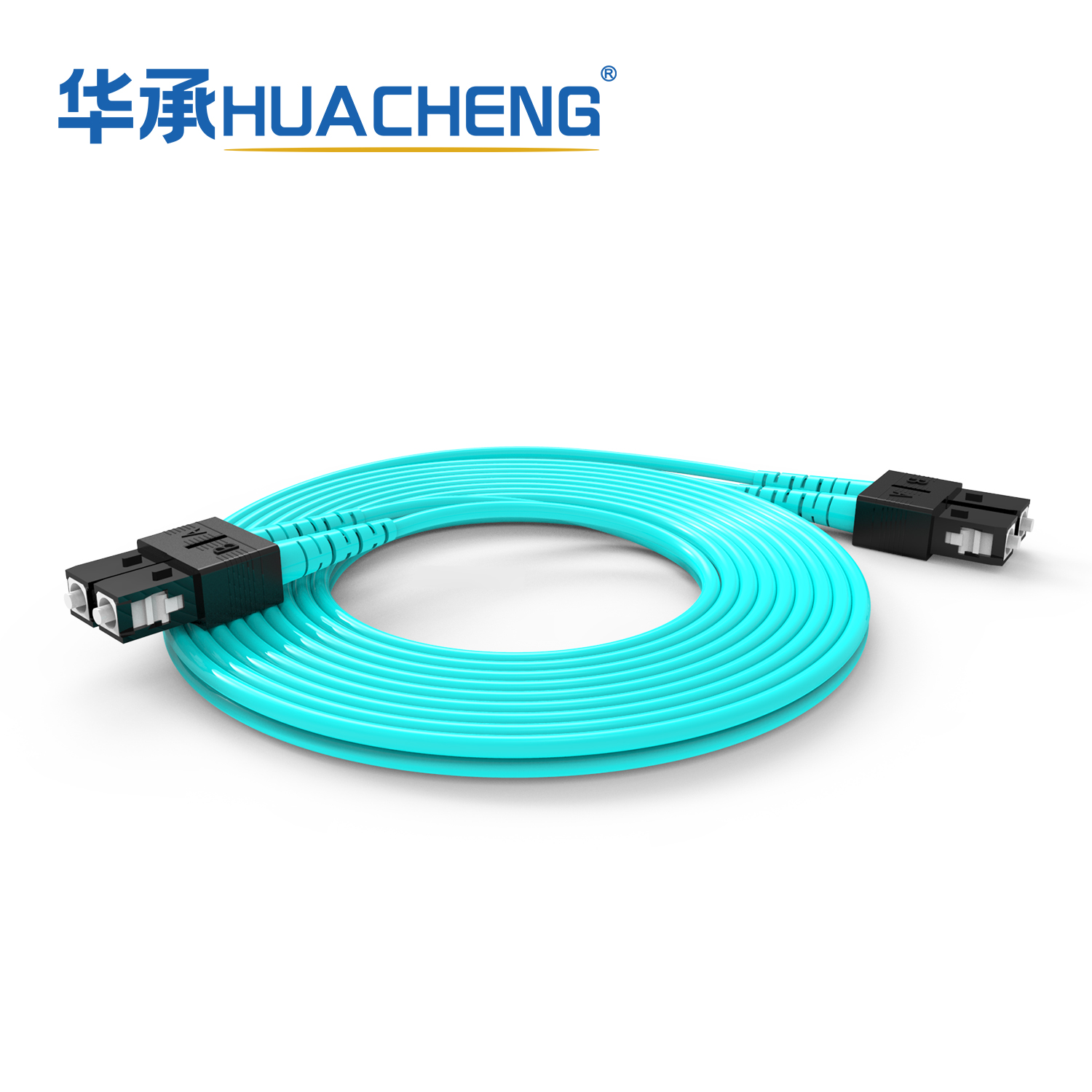 HUACHENG SC/UPC-SC/UPC Duplex Jumper, MultiMode, Tight-Buffered, 2.0mm, Riser