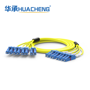 HUACHENG LC-LC Uniboot Trunk Assembly, Bend Insensitive Single Mode, 8F, Loose Tube, 2.0mm, LSZH