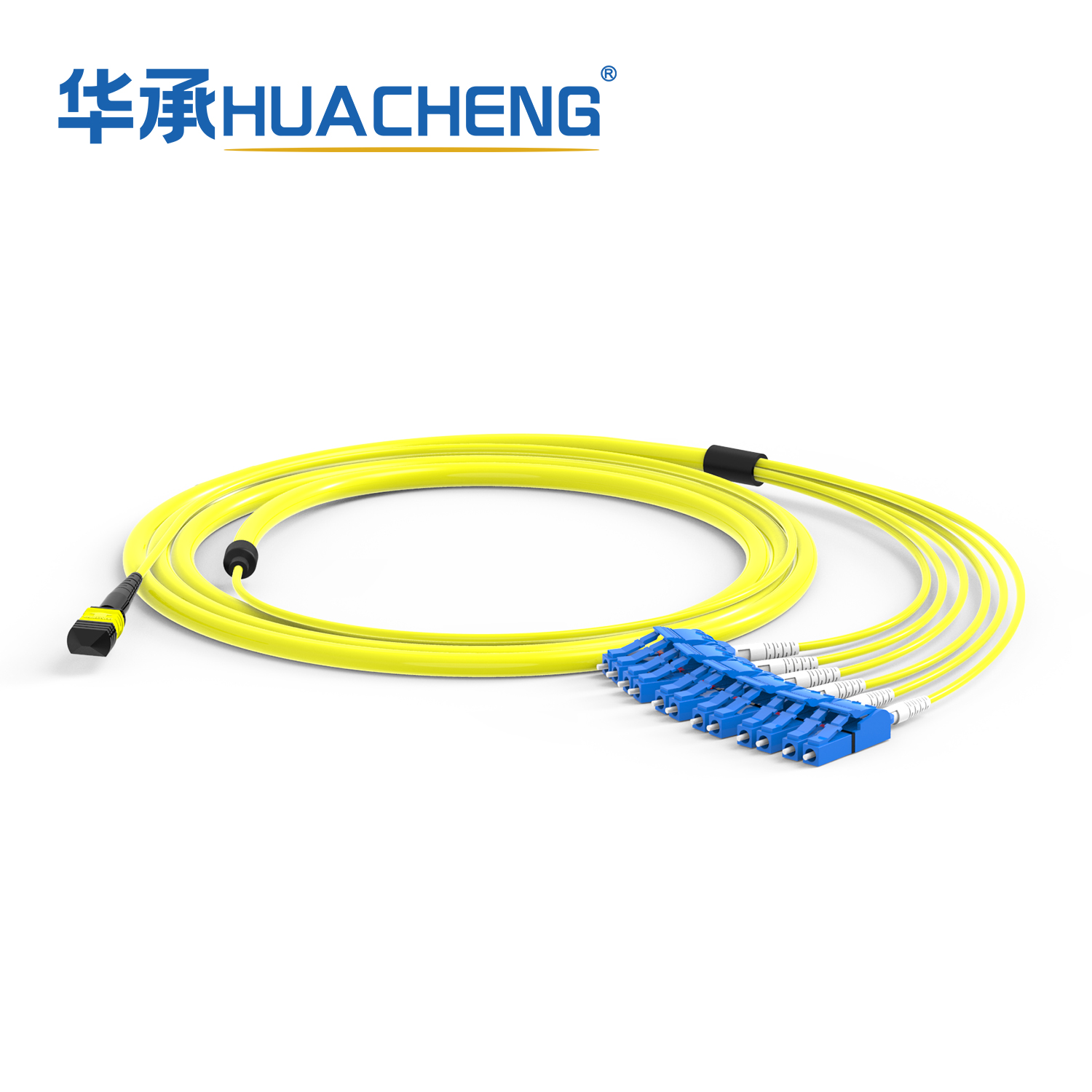 HUACHENG 12F-MPO Hybrid Trunk Assembly, 12F, Bend-insensetive Single Mode, Plenum