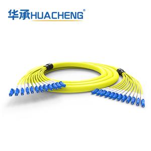 HUACHENG LC-LC Fanout Assembly, 12F, Bend Insensitive Single Mode, Tight-Buffered, 2.0mm, Plenum