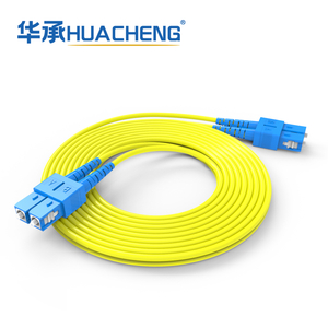 HUACHENG SC/UPC-SC/UPC Duplex Jumper, Bend Insensitive Single Mode, Tight-Buffered, 2.0mm, Riser