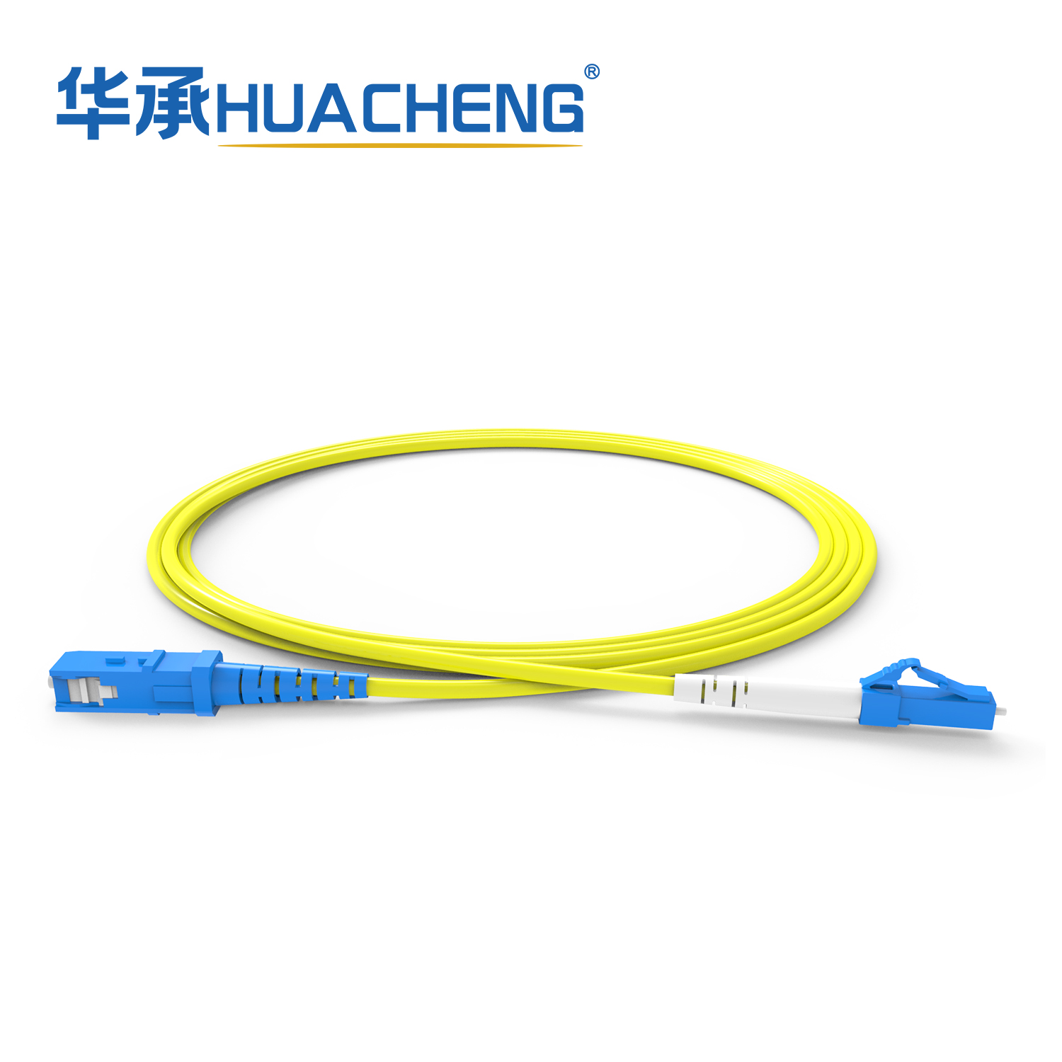 HUACHENG LC/UPC-SC/UPC Jumper, Bend Insensitive Single Mode, Tight-Buffered, 2.0mm, Plenum