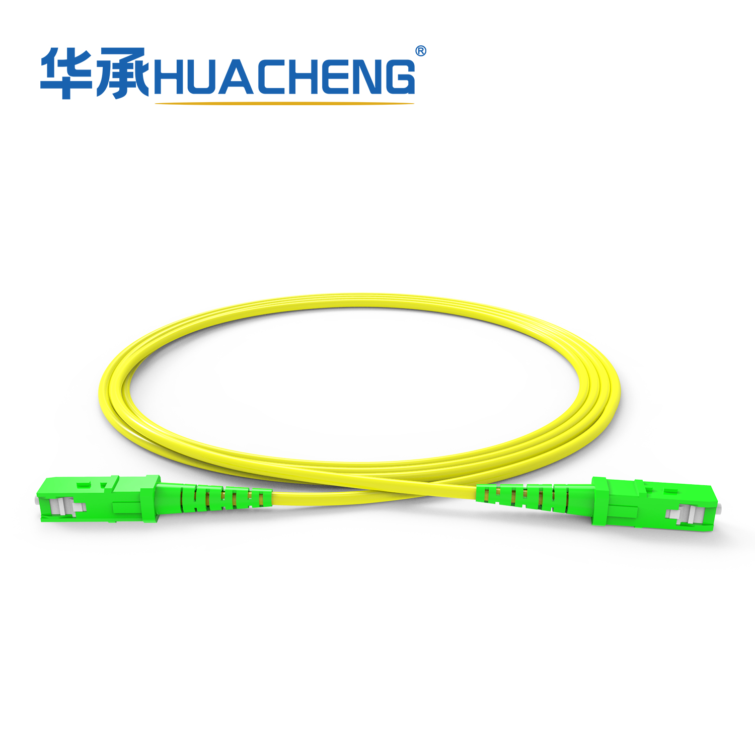 HUACHENG SC/APC-SC/APC Jumper, Bend Insensitive Single Mode, Tight-Buffered, 2.0mm, Plenum