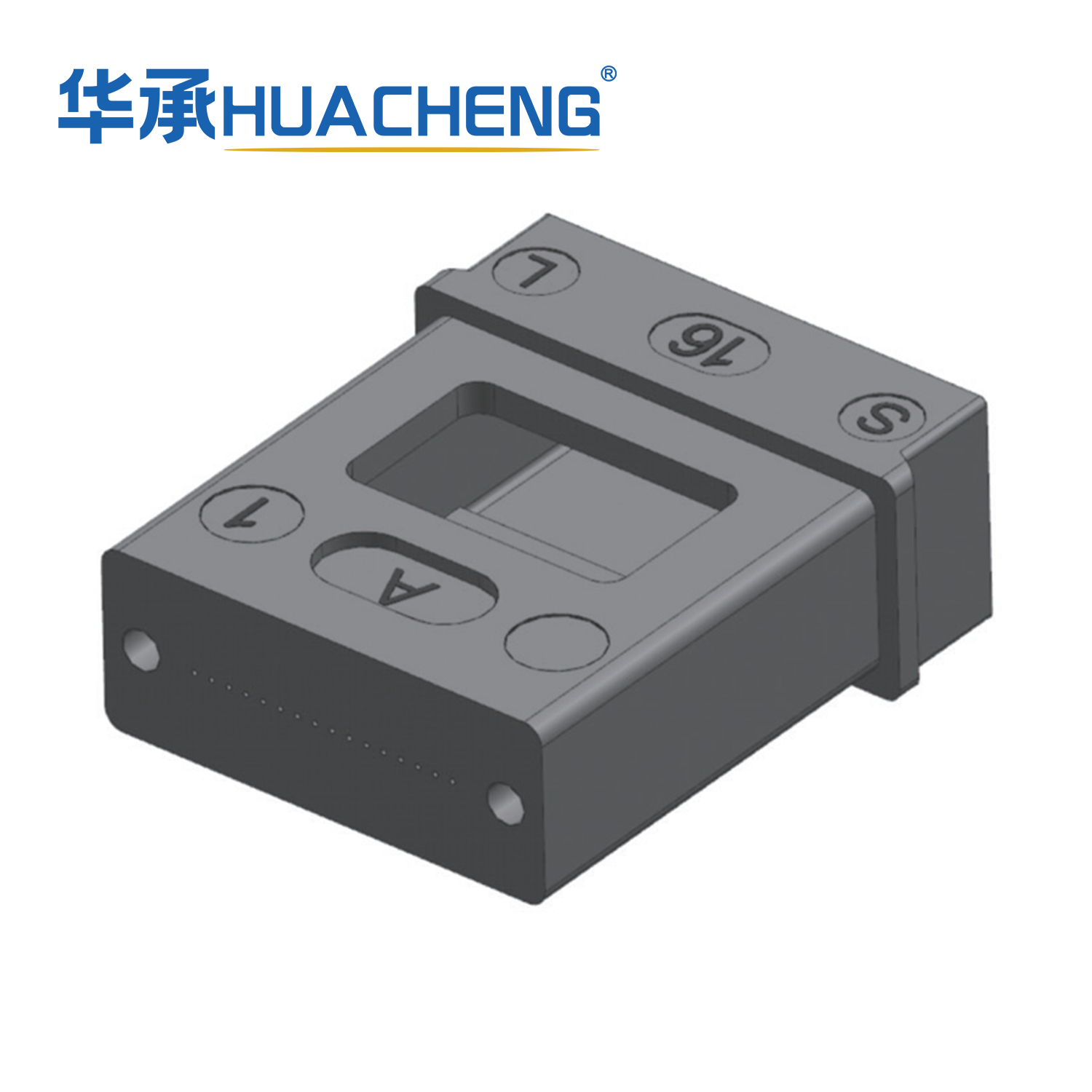 HUACHENG MT Ferrule, 16F, Single Mode, Low Loss