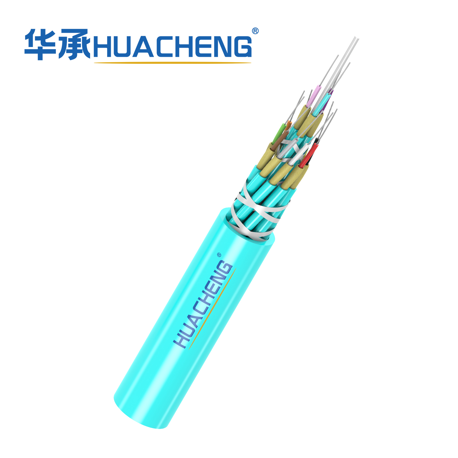 HUACHENG TB Cable, Breakout, Tight Buffered, 12F, OM4, Plenum, 0.9 Subunit