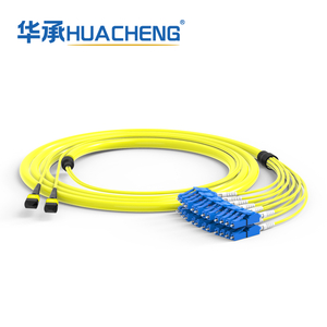 HUACHENG 12F-MPO Hybrid Trunk Assembly, 24F, Bend-insensetive Single Mode, LSZH